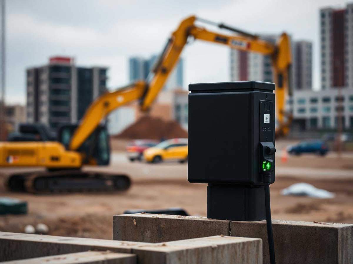 Laddbox på arbetsplats